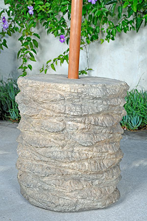 Palm Stump Umbrella Table